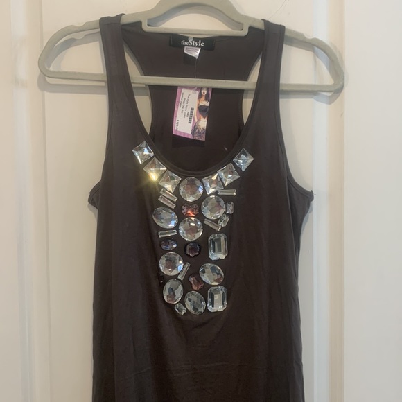 Racer Back Beaded Dress - NWT - Picture 2 of 8